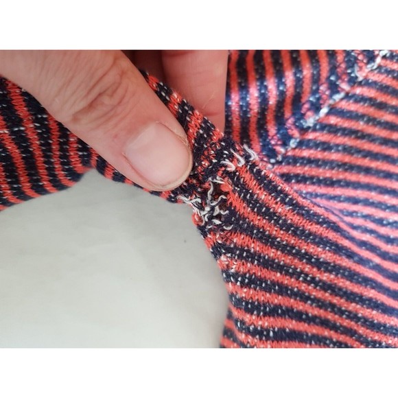 J. Crew Womens Hoodie Sweatshirt Size XS  Striped Drawstring Long Sleeve Flaw - Picture 5 of 16